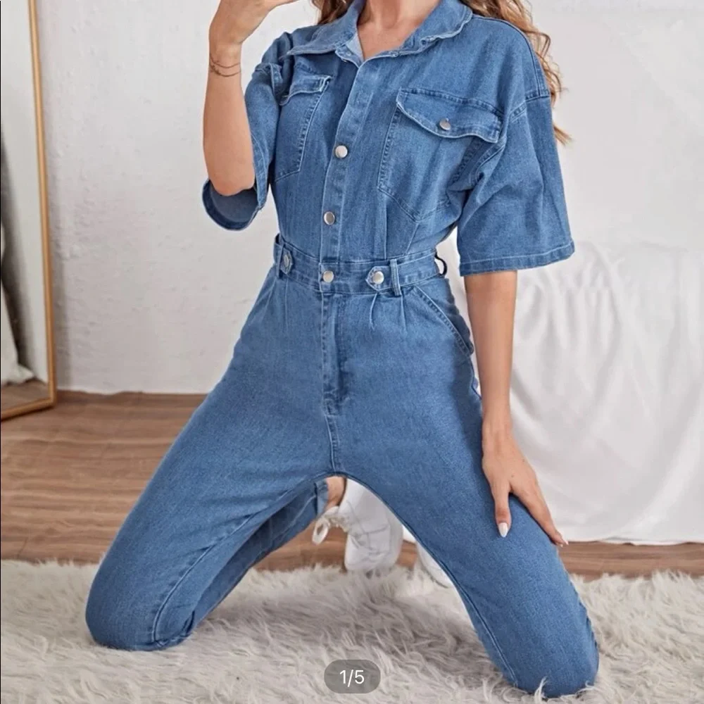 Denim jumpsuit - Picture 1 of 5
